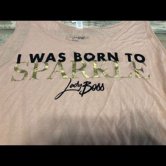 Ladyboss Born to Sparkle Tank Top - Picture 2 of 2